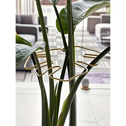 1 giá đỡ cây bền chắc, có thể điều chỉnh, bằng gang, dùng để cố định cây trồng trong chậu và cây leo ngoài trời, có lợi cho sự phát triển của cây, dụng cụ trang trí cố định cây, quà tặng Ngày của Mẹ.