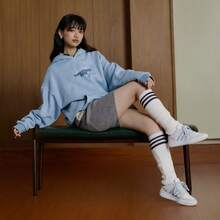 ENTRAP 复古篮球风休闲运动鞋，美式校园风 - 淺灰色 - 查看 11