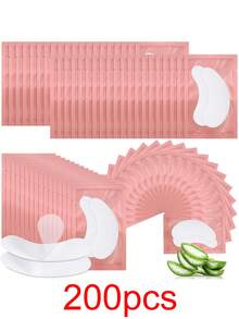 200 cặp miếng đệm nối mi màu hồng, miếng dán cách ly mi giả, miếng bảo vệ mắt khi nối mi, thích hợp sử dụng tại nhà, khi đi du lịch, tại salon nối mi và các dụng cụ nối mi chuyên nghiệp khác. - Hồng - Xem 11