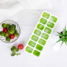 1/4 Silicone Ice Cube Tray, Multicolor Transparent 14/24 Grids Ice Cube Mold, Suitable For Refrigerator - Multicolor - View 9