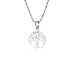 Silver Tree Of Life Necklace,Tree Of Life Pendant,Celtic Rebirth Symbol Jewelry,Stainless Steel Jewelry Gift For Him - Silver - View 3