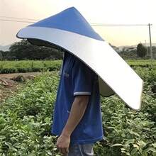 一件式带帽斗篷帽，外层斗篷+内层锥形帽分层设计，适合防晒、钓鱼、园艺、工业用途，四季皆宜的便携式渔夫帽 - 彩色 - 查看 6