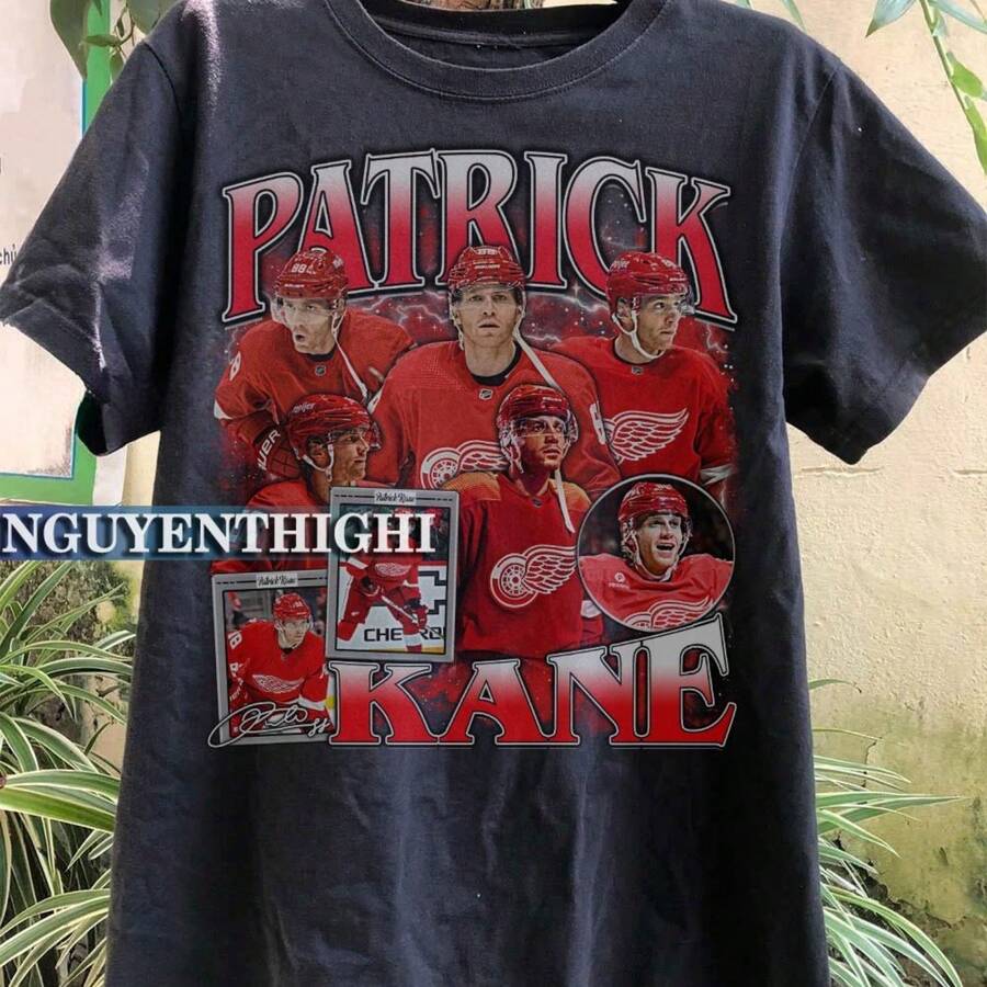 Patrick Kane Shirt Ice Hockey American Professional Hockey Championship Sport Merch Sweatshirt Hoo Die Graphic Tee Gift - 黑色 - 查看 1