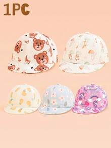 Mũ lưỡi trai trẻ em nhẹ, in hình động vật, vành mềm, dễ thương, mềm mại và thoải mái, phù hợp cho trẻ 2-3 tuổi đi chơi hàng ngày và dạo chơi công viên, có thể dùng làm quà tặng. - Nhiều màu - Xem 1