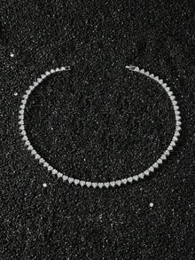 1件套女士全钻心形吊坠项链和手链套装 - Style A - 查看 15