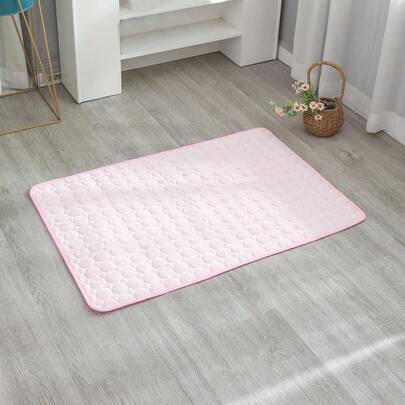 1pc Cooling Pet Ice Mat, Breathable Ice Silk Pad Suitable For Small, Medium And Large Pets, Cat Bed Mat
