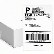 Thermal Labels 4x6 500 Labels Fanfold Direct Shipping Label With Perforated And Strong Adhesive Stickers Paper Thermal Printer Sticker For Most Printer Shipping Supplies - View 6