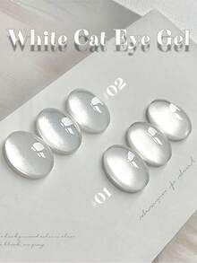 12ml Spring Summer Nails Ice Transparent White Glass Bead Cat's Eye Gel Nail Polish Glue 2026 Flashing Transparent Glass Bead Nail Glue Whitening All-Match Popular In All Season Nail Salon Home DIY Nail Supplies - Multicolor - View 3