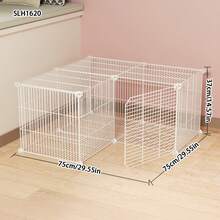 大型透明豪华别墅笼，适合蜜袋鼯、仓鼠和其他小型宠物 - 彩色 - 查看 26