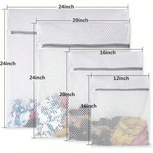 Mesh Fabric Laundry Bag Delicate Wash Bag For Bra Lingerie Hosiery Zipper Protector Bag Washing Machine Use Travel Storage Organizer Home Necessary - Xem 16