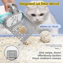 Cat Litter Scoop, Pet Waste Cleanup Filter Picker, Cat Litter Box Self-Cleaning Accessories - Multicolor - View 14
