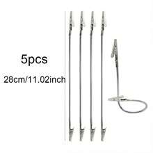 Kẹp cá sấu hai đầu bằng kim loại dẻo, đa năng, dùng để tự làm đồ. - A - Xem 11