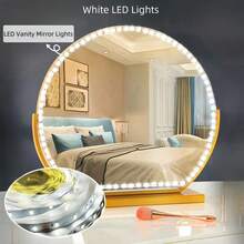 High Brightness LED Light Strip, Flexible Mood Lighting, USB Powered With Button Switch, TV Background Decor Light, Suitable For Kitchen, Bedroom, Wardrobe, Cabinet, DIY Decoration, Indoor And Outdoor - White - View 10