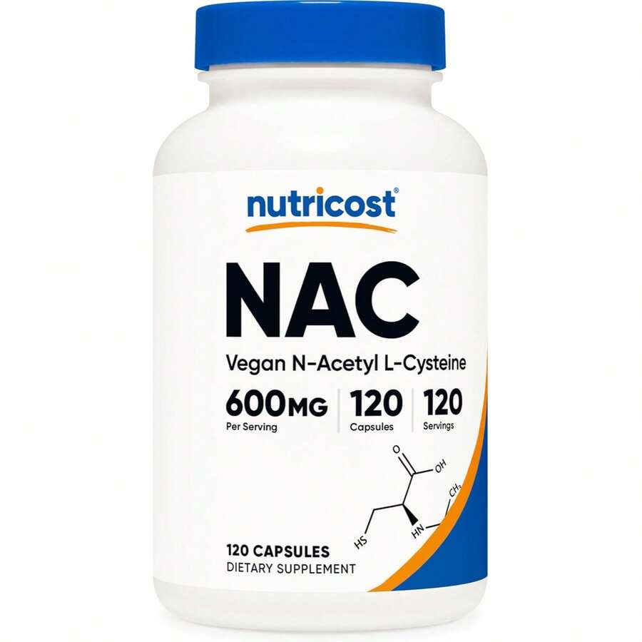 N-Acetyl L-Cysteine NAC Capsules 600mg – L-Cysteine Supplement | Daily Wellness Formula | 120 Vegetarian Capsules - 120 Vegetarian Capsules 1Bottle - 查看 1