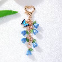 1 chiếc móc khóa hình hoa linh lan mùa xuân, phụ kiện túi xách độc đáo, nghệ thuật và đa năng. - Nhiều màu - Xem 11