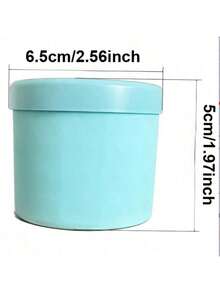 1pc Cylinder Tray, Silicone Ice Bucket, Portable Ice Maker, Easy Release Ice Cup With Press Button - Blue - View 10