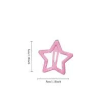 50/100pcs Y2K Star Hair Clips - Hollow Cute Metal Non-Slip Star Bangs Clips, Pastel & Neon Color Pointed Design, Suitable For Women Daily Hairstyles, Ponytail, Bun, Chignon - Color Mixing - View 11