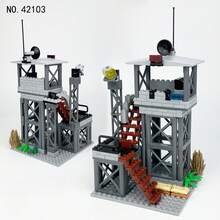 600+ Pcs WWII Army Military Base Model Building Kit, Adult Puzzle Toy, Military Miniature Supplies Gun Building Blocks Set, Model Assembly, Gift - Multicolor - View 9