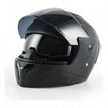 Casco Abatible para Motocicleta Negro Mate, Certificado DOT, Diseño  y Cómodo, Protección Integral, Ideal para Uso Diario y Viajes - A - Ver 6