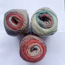 3 Balls/150g Per Pack, 80% Wool 20% Nylon Icelandic Yarn In Ombre Gradient, Suitable For DIY Handmade Knitting Projects Like Shawls, Blankets, Scarves, Hats, Creative Holiday Gifts - 5# - View 12