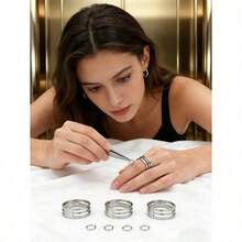 1/5/10pcs Open Jump Rings, Convenient Split Rings Suitable For Jewelry Making, Bracelets, Necklaces - 彩色 - 查看 2
