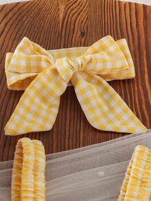 1pc Cute Baby Girl Lightweight Sleeveless Romper, Summer - Yellow - View 3