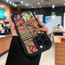 Coche de los Cazafantasmas con temática retro en color beige.funda de teléfono Fundas compatibles con Samsung,Apple,VIVO,OPPO,Motorola,Google,Xiaomi y Honor.Fabricadas en silicona TPU,ofrecen protección contra golpes y caídas. - Negro - Ver 2