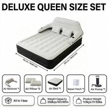 Portable Inflatable Sofa Bed, Suitable For Travel, Camping, Tents, Beaches, Guest Rooms, Back-To-School Season, Outdoor Movies, Etc. Three Convertible Inflatable Furniture Modes, A Handheld Leisure Inflatable Mattress (With Backrest And Cup Holder) - Multicolor - View 8