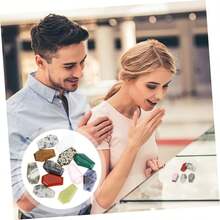 1/3/7 chiếc mặt dây chuyền đá tự nhiên hình quan tài nhỏ đang thịnh hành – Đá đốm, đá thạch anh đỏ, đá hoa xanh, đá mã não xanh, đá vân xanh, đá gai dầu, đá dưa hấu đỏ, đá mè đỏ – Hoàn hảo cho trang sức và thủ công. - Nhiều màu - Xem 6