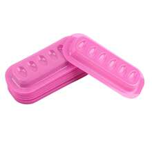 MyAoKuE-Up 100Pcs Tray For Mascara Glue, Plastic Strip-Shaped Pad For Extending Eyelash Length, Plastic Pad Tray For Eyelash Technicians, Professional Eyelash Grafting Tools. - Multicolor - View 9