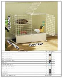 Lồng nuôi thỏ trong nhà cỡ lớn, có chức năng tự động làm sạch, hàng rào chống nước tiểu, chuồng thỏ mới. - nối - Xem 15