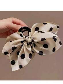Băng đô chấm bi, nơ lớn, kẹp tóc, dùng sau gáy cho nữ, giúp tôn dáng tóc, kẹp tóc nhiều sợi, kẹp tóc cao cấp, kẹp tóc kiểu càng cua, thời trang, đa năng, thanh lịch, thích hợp cho các hoạt động hàng ngày, giải trí, đi làm, du lịch, v.v. - Nhiều màu - Xem 4