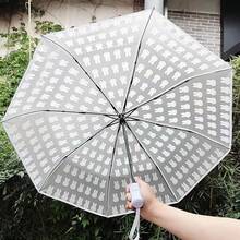 1 chiếc ô tự động hoàn toàn dễ thương hình thỏ Miffy Kawaii, in hình hoạt hình, trong suốt, kiểu dáng Ins, có thể gập lại, di động, quà tặng cho bé gái - Nhiều màu - Xem 4