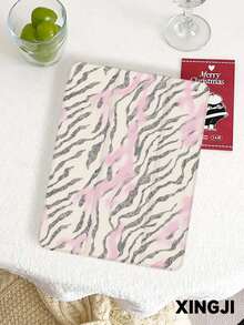 1 pieza Funda protectora para tableta con estampado de cebra rosa y gris, compatible con iPad 10.2" 10th/ (A16) 11" 11th 2025, Pro 11" 2021/2020, Galaxy Tab A8 10.5" 2022, con ranura para lápiz, anti-caída, soporte para tableta, activación/suspensión automática, mejor regalo para familiares y amigos - Multicolor - Ver 3