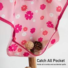 3pcs/Set Baby Waterproof Bibs, Essential For Feeding And Mealtime - Flower Glow - View 3