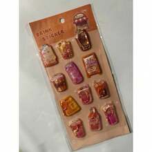 Hình dán nhựa 3D lập thể Kawaii dễ thương - Thiết kế nhỏ gọn bằng PVC hình trà sữa trân châu và kem - Thích hợp cho sổ lưu niệm, nhật ký, máy tính xách tay, bình nước và nhiều đồ thủ công khác. - Nhiều màu - Xem 9