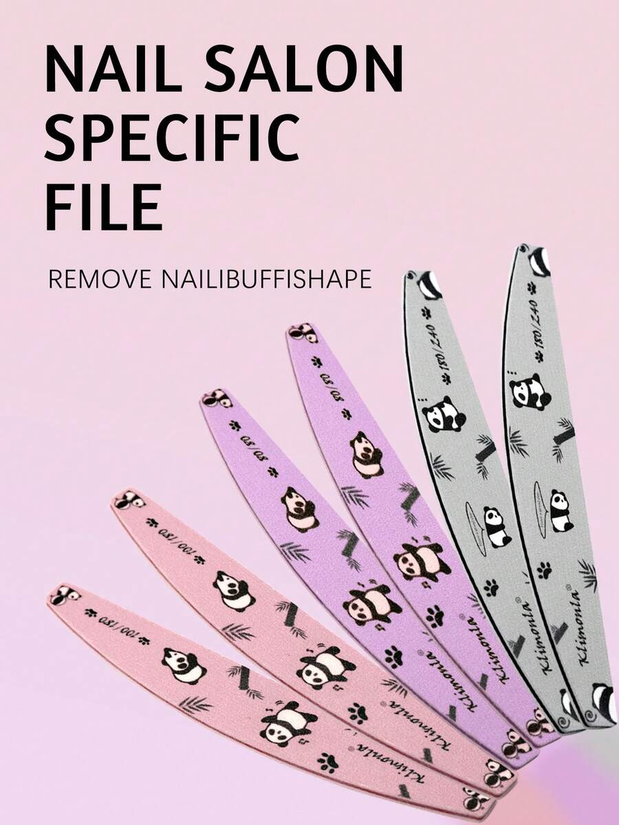 klimonla Bộ 5 dụng cụ dũa và đánh bóng móng chuyên nghiệp, thích hợp sử dụng hàng ngày cho thợ làm móng. - Nhiều màu - Xem 1