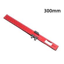 Regla de bolsillo de precisión para carpintería, localizador de marcas para carpintería, regla de marcado en forma de T de aleación de aluminio con tope deslizante, regla arquitectónica, regla de marcado en forma de T con sistema imperial y métrico, herramienta auxiliar de medición multifuncional, herramienta de diseño cuadrado, adecuada para proyectos de bricolaje - Rojo - Ver 12