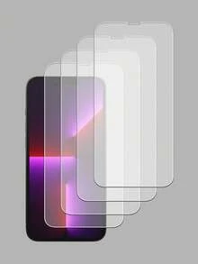 4 sztuki hartowanego szkła ochronnego na ekran do 'a 14 Pro Max/14 Pro/14 Plus/16 Pro/16 Pro Max/16 Plus/15 Pro/15 Plus/13 Pro Max/13/12/11/17/17 Air/17 Pro/17 Pro Max/17e, dwuwarstwowa konstrukcja, twardość 9H, rozdzielczość 99,99%, kompatybilne z etui na telefon, idealne jako prezent urodzinowy z zabezpieczeniem przed zarysowaniami dla rodziny i przyjaciół - Przezroczysty - Zobacz 10