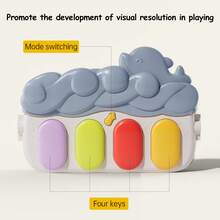 Newborn Baby Essentials Baby Bed Crib Bedding Set Baby Toys Interactive Music Pedal Piano Play Mat - Fun And Educational Fitness Frame Toy For Baby, Baby Piano Mat Kick And Play Multifunction Gym Play Mat,Tummy Time Mat Baby Kicking Toys For Feet With Pendant Rattle,Animal Shape Maracas,Playmate For Baby, Baby Play Mat Baby Gym,Funny Play Piano Tummy Time Baby Activity Mat With 5 Infant Sensory Baby Toys, Music And Lights Boy & Girl Gifts For Newborn Baby - 粉色 - 查看 8