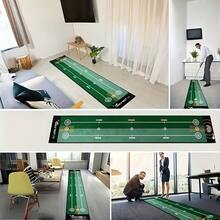 1 pièce Tapis de pratique de golf portable, tapis d'entraînement vert antidérapant et lavable avec système de pointage cible, outil d'assistance à l'entraînement au swing de golf en polyester pour une utilisation intérieure/extérieure, convient pour la maison, le bureau, le jardin, le balcon et la pratique au jardin, tapis d'entraînement de golf compact et léger pour la détection du swing, la pratique du coup et du putting, équipement d'entraînement de golf durable pour les débutants, les golfeurs et la pratique quotidienne afin d'améliorer les compétences de golf n'importe où et n'importe quand - Multicolore - Voir 2