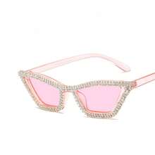 1 chiếc kính mắt mèo thời trang cổ điển đính đá thủ công, thiết kế sang trọng, thanh lịch dành cho nữ. - Nhiều màu - Xem 8