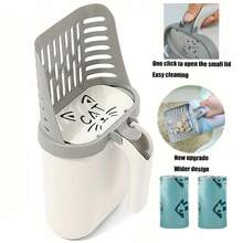 Cat Litter Scoop, Pet Waste Cleanup Filter Picker, Cat Litter Box Self-Cleaning Accessories - Multicolor - View 5