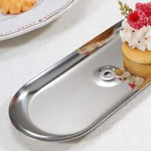 1 chiếc giá đựng bánh hình bầu dục bằng thép không gỉ, khay đựng tráng miệng cho trà chiều tại nhà, đĩa đựng trái cây. - Nhiều màu - Xem 11