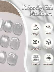 BORN PRETTY 10ml 流光白猫磁性凝胶指甲油，超亮泽，半永久可卸UV/LED美甲沙龙专用 - 彩色 - 查看 6