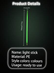 7-Color Glow Sticks, Flexible High Brightness Long-Lasting, Assorted Colors, Suitable For Concerts, Birthday Parties, Weddings, Music Festivals, Company Events, Bars/KTVs, Class Activities, Dance Rehearsals, Outdoor Night Games, And Various Gatherings - Multicolor - View 11