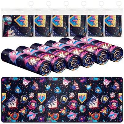 12 Pcs Softball Baseball Ice Cream Drip Cooling Towel Microfiber Breathable Towels Sport For Gym Travel Camping Running Ice Cream Drip Pool Towel For Softball Baseball Team Gift
