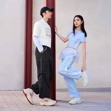 OZWAVE 男士“Bobo Shoes”复古厚底运动鞋，休闲运动鞋 - 紅白色 - 查看 3