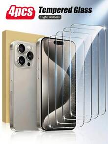 4片装高清钢化玻璃屏幕保护膜,高硬度表面,可抵抗日常尖锐物体的接触,有效保护镜头表面。兼容 11/12/13/14/15/16/16 Plus/16 Pro/16 Pro Max/16e/17/17 Air/17 Pro/17 Pro Max/17e全系列 - 無色 - 查看 43