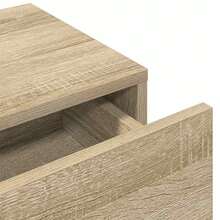 Estantería de pared con cajones, roble Sonoma, 80x33x17 cm, madera de ingeniería. - 1PC - Ver 8